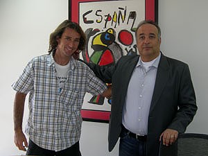Pablo Garcia with Salah