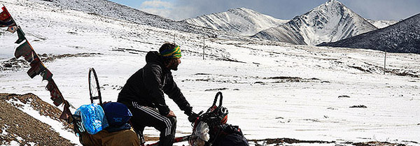 Pablo Garcia en el kuluku pass - Tibet